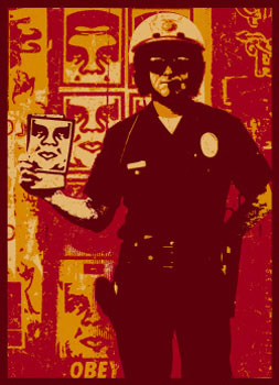 SHEPARD FAIREY obey america finest cop_ Kirk_Pedersen_projects