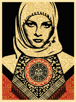 SHEPARD FAIREY obey ARAB WOMAN_ Kirk_Pedersen_projects