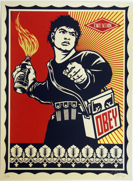 SHEPARD FAIREY obey molotov-man_ Kirk_Pedersen_projects