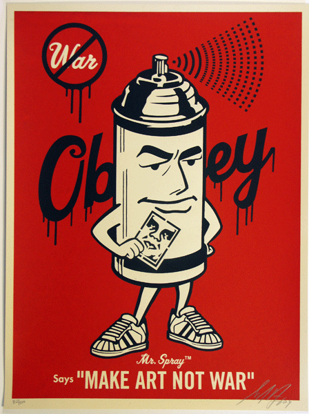 SHEPARD FAIREY obey mr. spray_ Kirk_Pedersen_projects