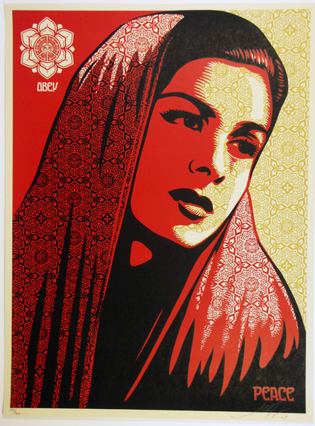 SHEPARD FAIREY obey PEACE MUJER_ Kirk_Pedersen_projects