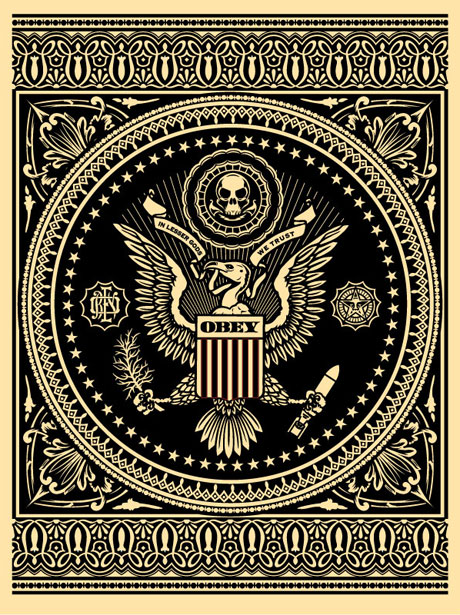 SHEPARD FAIREY obey PRESIDENTAL SEAL BLACK_ Kirk_Pedersen_projects